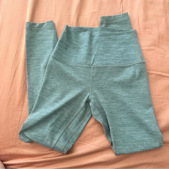 Lululemon Heathered Tidewater Teal Align Tank (8) and Leggings (4) Set - Picture 7 of 10